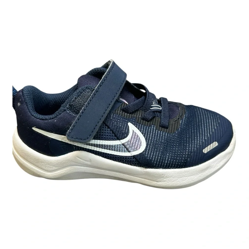 Nike Downshifter Midnight Navy Toddler Boy's Shoes-Sz 8C pre-owned
